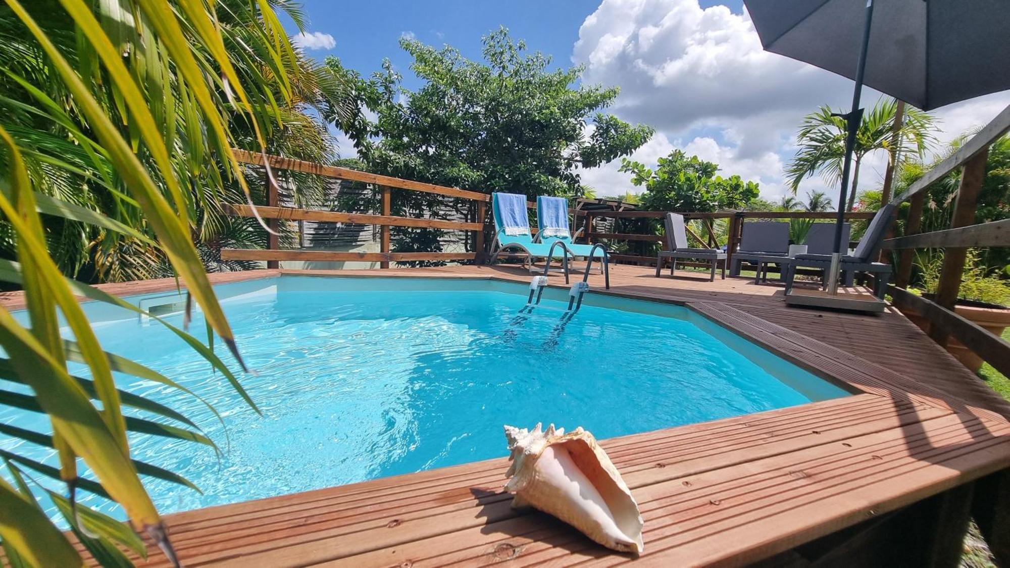 La Villa Rainbow & Ses 2 Kabanes Sainte-Anne (Grande-Terre) Exterior foto